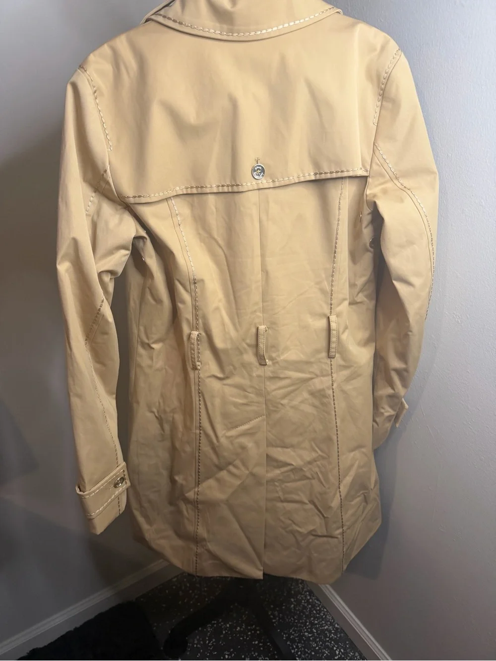 ⭐️Michael Kors Women’s Light Beige Trench Coat with Belt